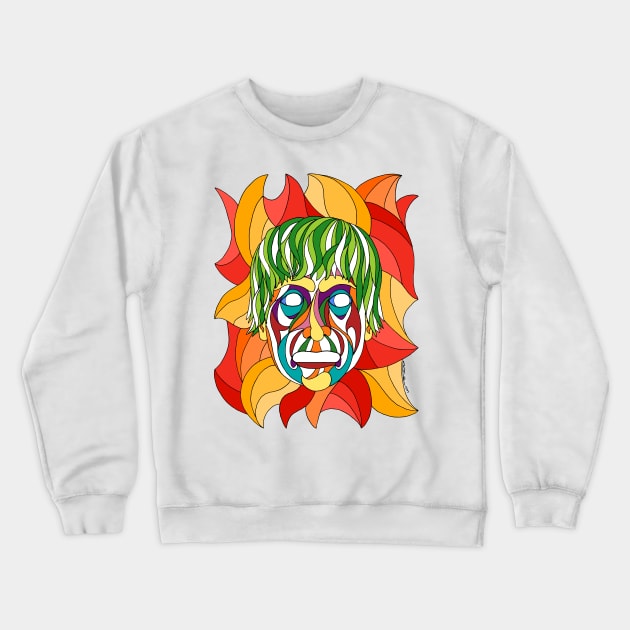 Visage Grimace Crewneck Sweatshirt by AzureLionProductions